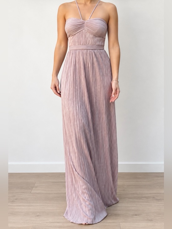 Laundry By Shelli Segal Dresses & Skirts - Laundry by Shelli Segal Pleated Maxi Dress in Pink Size Large NWT